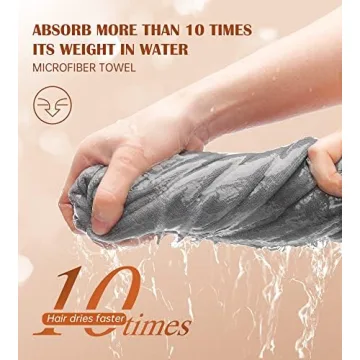 POPCHOSE Super Absorbent Microfiber Hair Towel Wrap