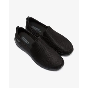 Skechers Men's Go Walk Max-Athletic Air Mesh Slip on Walkking Shoe Sneaker,Black,7 X-Wide US
