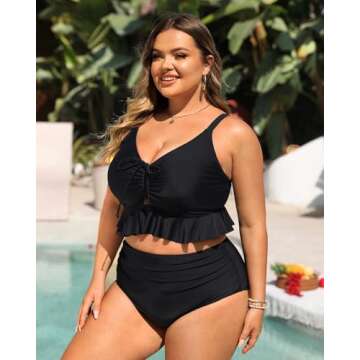 Chic Daci Plus Size High Waisted Bikini Set for Women