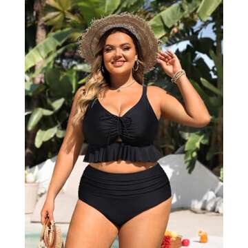 Chic Daci Plus Size High Waisted Bikini Set for Women