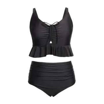 Chic Daci Plus Size High Waisted Bikini Set for Women