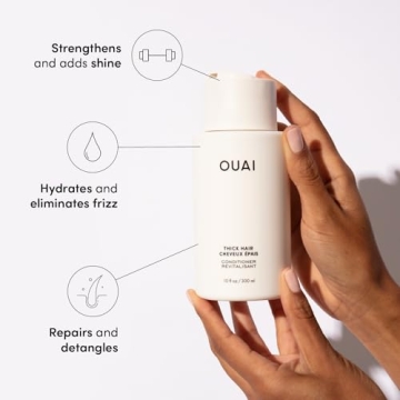 OUAI Thick Hair Conditioner for Hydration and Frizz Control