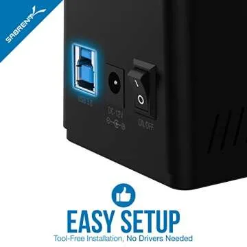 SABRENT USB 3.0 SATA External Hard Drive Dock