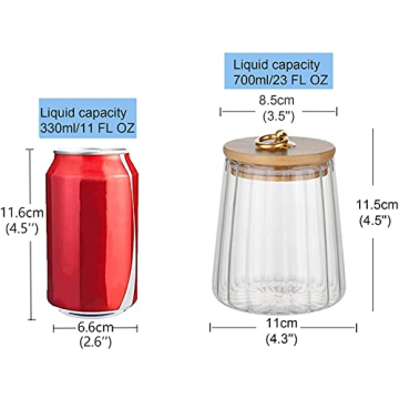 FANTESTICRYAN Glass Storage Canister 700ml Airtight