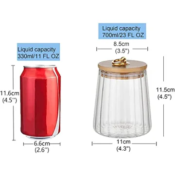 FANTESTICRYAN Glass Storage Canister 700ml Airtight