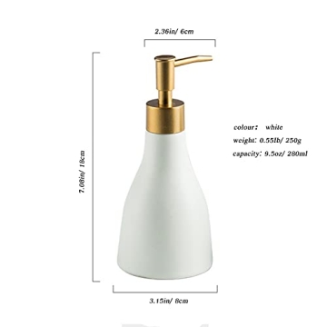 Elegant Gold Soap Dispenser for Kitchen and Bathroom