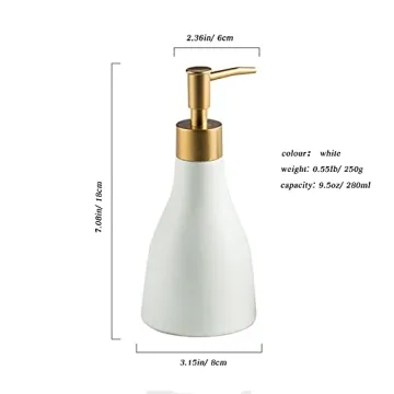 Elegant Gold Soap Dispenser for Kitchen and Bathroom