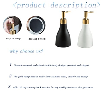 Elegant Gold Soap Dispenser for Kitchen and Bathroom