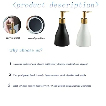 Elegant Gold Soap Dispenser for Kitchen and Bathroom