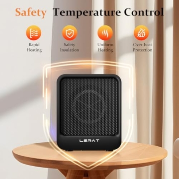 500W Electric Space Heater - Compact Indoor Heater
