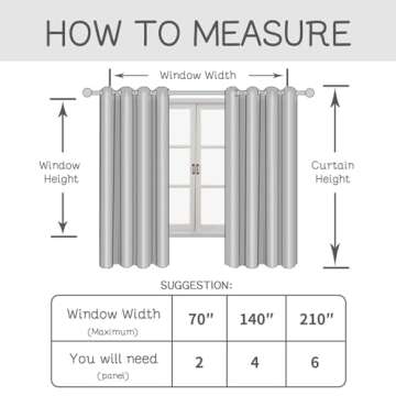 LAMIT Linen Curtains for Living Room with Damask Printed, Grommet Light Filtering Boho Vintage Floral Pattern Farmhouse Window Drapes for Bedroom/Country, Taupe, 2 Panels Each 52 x 95 Inch