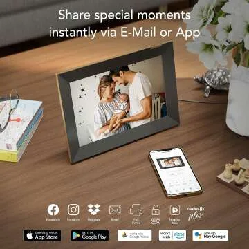 Nixplay 10.1" WiFi Digital Picture Frame - Instant Sharing