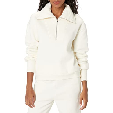 The Drop Women's Hayley Half Zip Fleece Sweatshirt - Cozy & Stylish