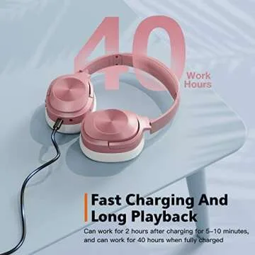 Active Noise Cancelling Headphones with 40 Hours Playtime