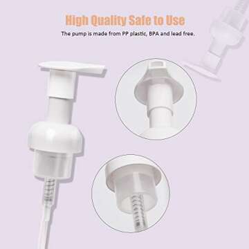 ULG Foaming Soap Pump Dispensers - Eco-Friendly and Economical - Set of 2 Pieces