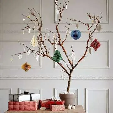 NICROHOME Christmas Party Decorations Mini Paper Ornaments