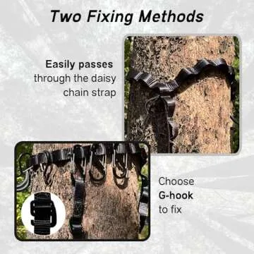 STFALI Tree Stand Strap Hangers with Metal Hooks, Bow Hangers for Hunting, Lightweight Removable Hook, Hunting Gear for Camping, Hiking