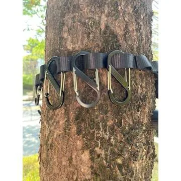 STFALI Tree Stand Strap Hangers with Metal Hooks, Bow Hangers for Hunting, Lightweight Removable Hook, Hunting Gear for Camping, Hiking