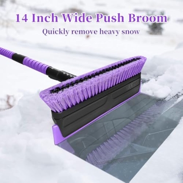 HEEYA Truck Snow Brush & Ice Scraper - Purple