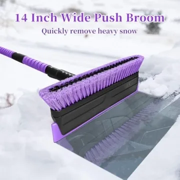 HEEYA Truck Snow Brush & Ice Scraper - Purple
