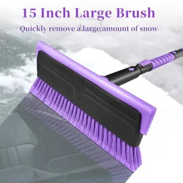 HEEYA Truck Snow Brush & Ice Scraper - Purple
