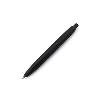 PILOT Vanishing Point Collection Refillable & Retractable Fountain Pen, Matte Black Barrel, Blue Ink, Fine Nib (60580)