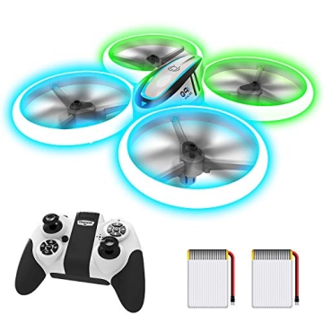 Q9s Drones for Kids – Easy-to-Fly RC Drone with LED Lights and Dual Batteries