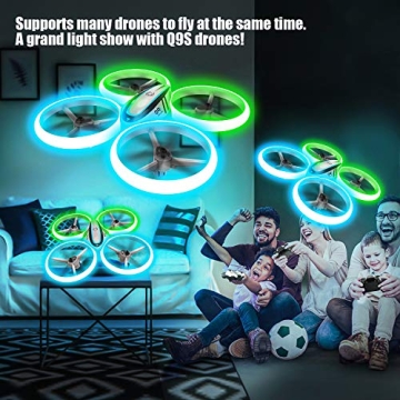 Q9s Drone: Beginner Friendly, LED, Indoor/Outdoor Fun