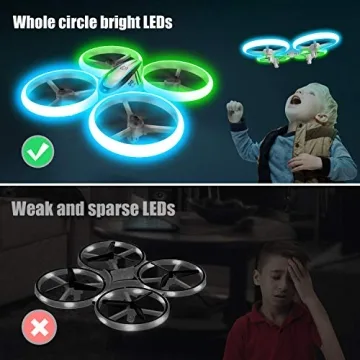 Q9s Drone: Beginner Friendly, LED, Indoor/Outdoor Fun