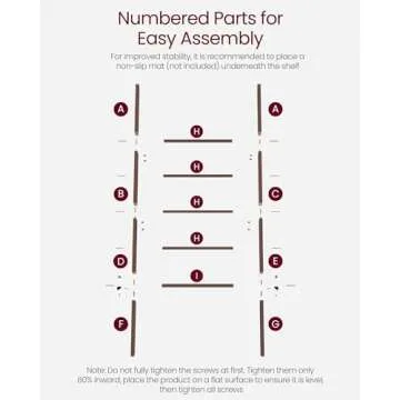 VASAGLE Blanket Ladder Decorative Farmhouse for The Living Room, 5-Tier Ladder Shelf, Ladder Rack for Storage and Decor, Maroon Brown ULLS018T51