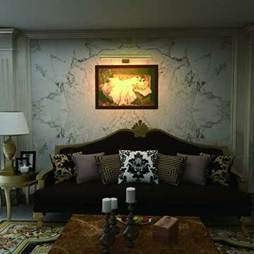 TINTINDOC Picture Light Rechargeable Wireless Painting Lights with Remote Control, Battery Operated ...