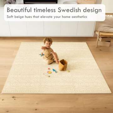 Lillefolk Stylish Foam Play Mat for Baby. Soft, Thick, Non-Toxic Playmat, Interlocking Puzzle Tiles ...