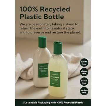 AROMATICA Rosemary Scalp Scaling Shampoo - Vegan Hair Growth Biotin Shampoo, Thinning Hair Loss Natural Shampoo For Women - Free from Sulfate, Silicone, and Paraben (13.53 oz)