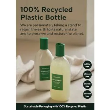 AROMATICA Rosemary Scalp Scaling Shampoo - Vegan Hair Growth Biotin Shampoo, Thinning Hair Loss Natural Shampoo For Women - Free from Sulfate, Silicone, and Paraben (13.53 oz)