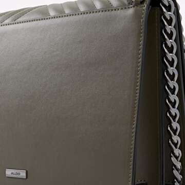 ALDO Women's Medium Greenwald Crossbody Bag, Dark Green