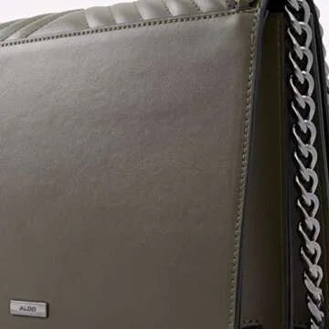 ALDO Women's Medium Greenwald Crossbody Bag, Dark Green