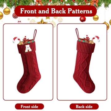 Personalized Honeysea Christmas Stockings 19.68" Red