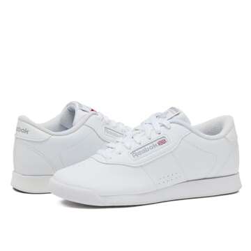 Reebok Women's Princess Sneakers - Comfortable White Shoes