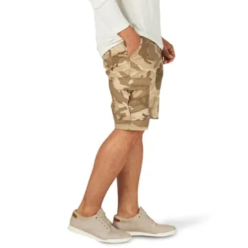Lee Men's Extreme Motion Cargo Shorts, Camo Size 32