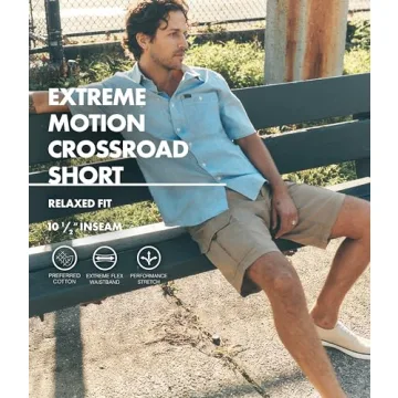 Lee Men's Extreme Motion Cargo Shorts, Camo Size 32