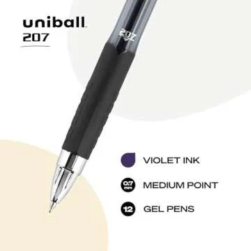 Uni-Ball Signo 207 Gel Pen - Retractable, Medium 0.7mm