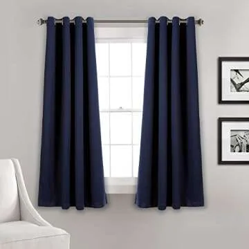 Lush Decor Blackout Curtain Panels - 120 Inch Chic Design
