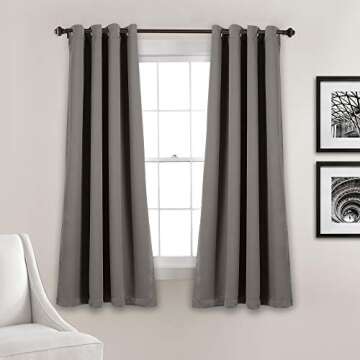 Lush Decor Blackout Curtain Panels - 120 Inch Chic Design