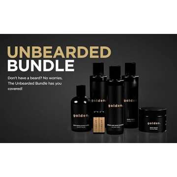 Golden Grooming Co. Bath and Body Skin Care Kit Gift Set for Men - with Deep Exfoliating Scrub, Face...