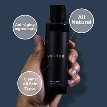 Golden Grooming Co. Bath and Body Skin Care Kit Gift Set for Men - with Deep Exfoliating Scrub, Face Wash, Lip Blam, Body Wash, 2 in 1 Beard & Hair Shampoo and More