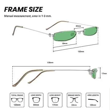 Stylish Slocyclub Vintage Rectangle Skinny Sunglasses