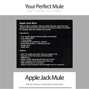 Artisan Copper Mugs Set with Brass Handle and Straws