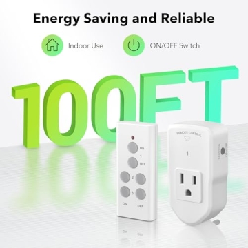 BN-LINK Wireless Remote Outlet Switch for Smart Home Control