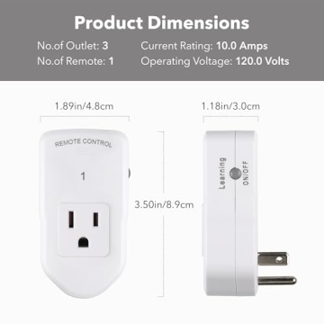 BN-LINK Wireless Remote Outlet Switch for Smart Home Control