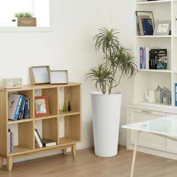 Handcrafted 25" Metal Planters: Stylish & Durable